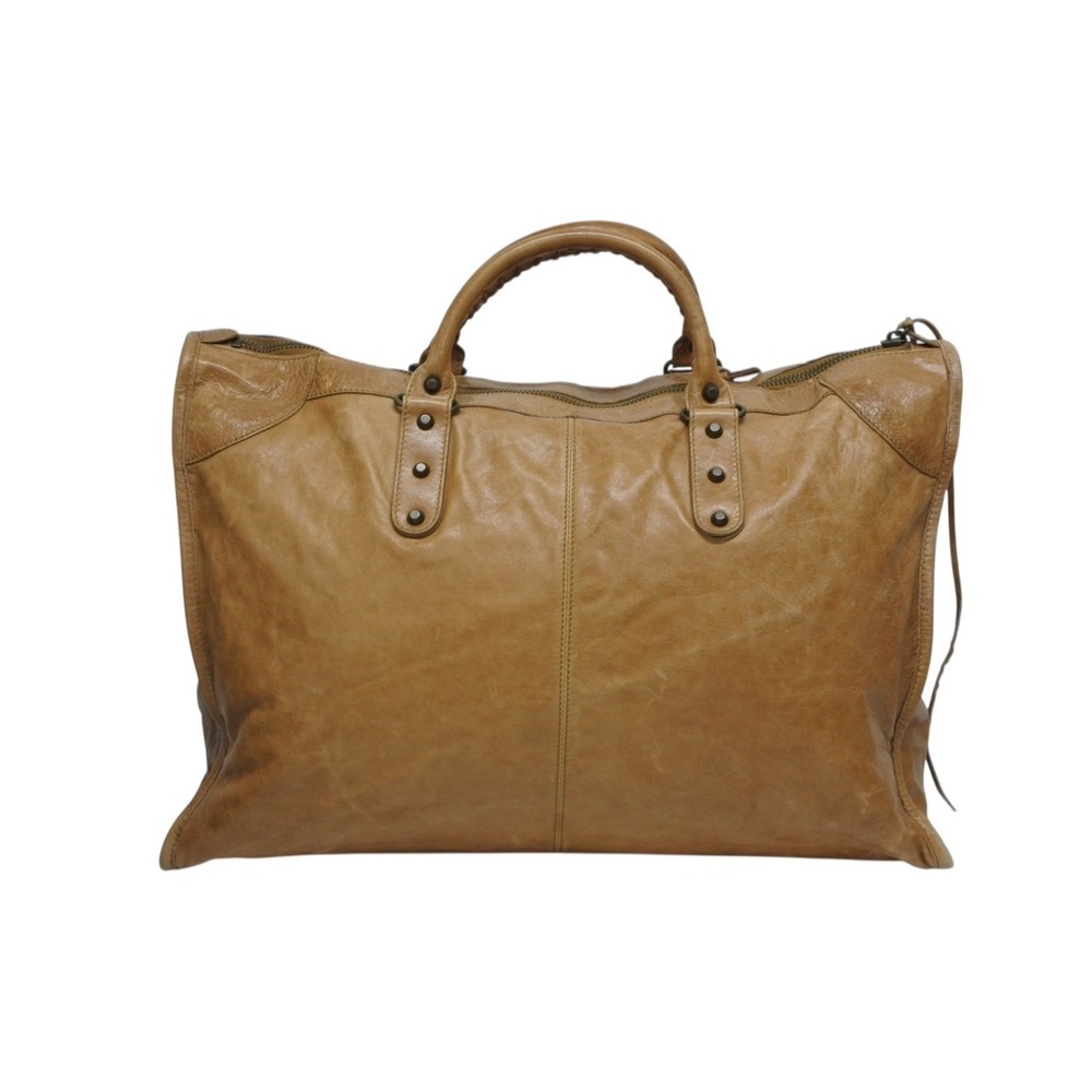 Balenciaga leather brown The handbag Weekender
